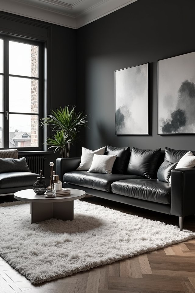 monochrome sophistication and serenity