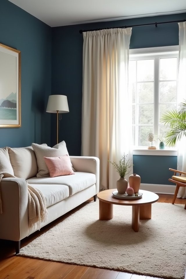 moody blue soft neutrals