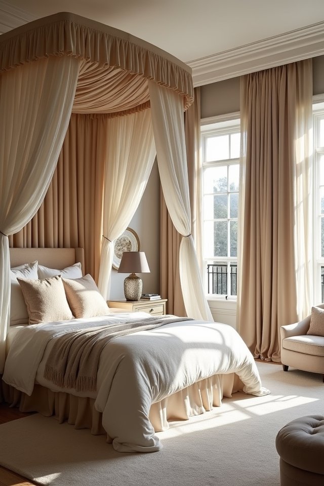 motorized canopy bed curtains