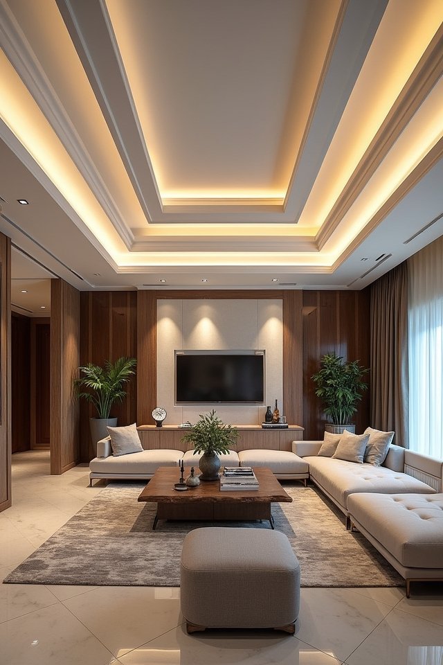 multi tiered ceiling design