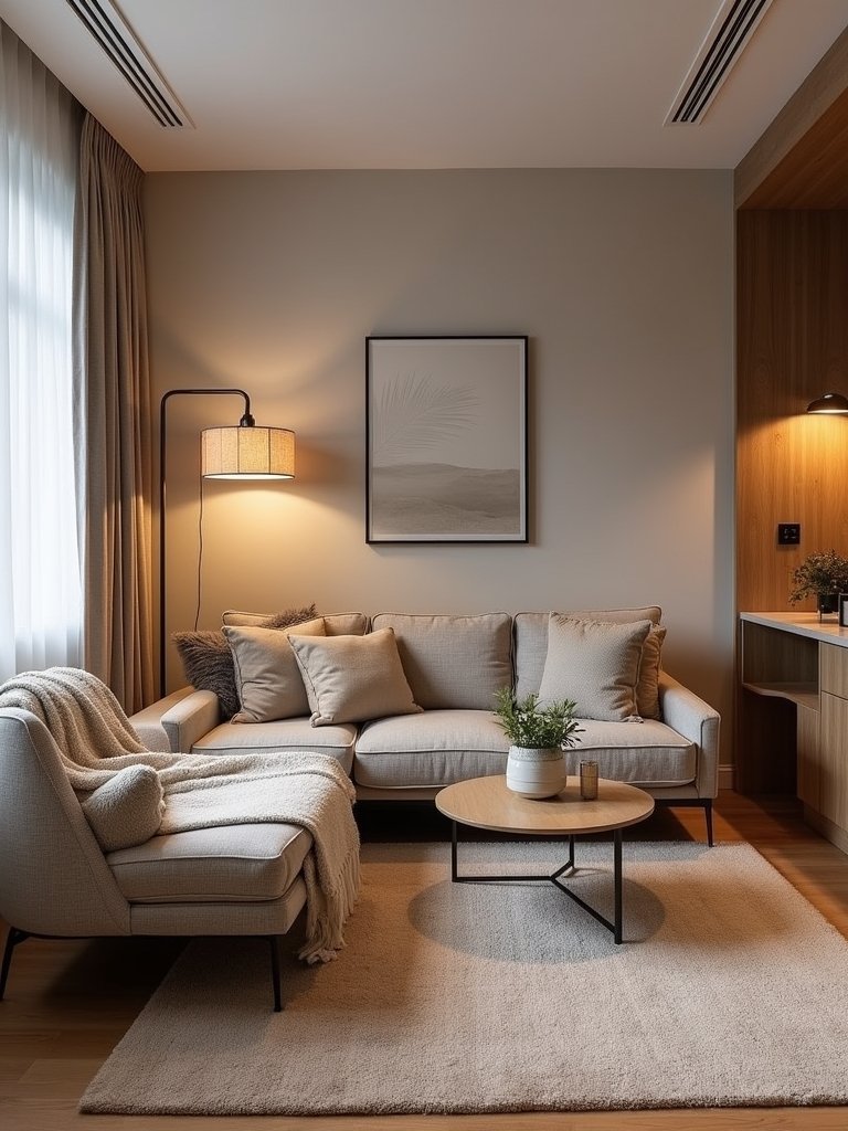 multifunctional living room zones