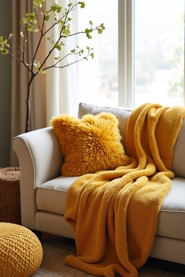mustard yellow home accents