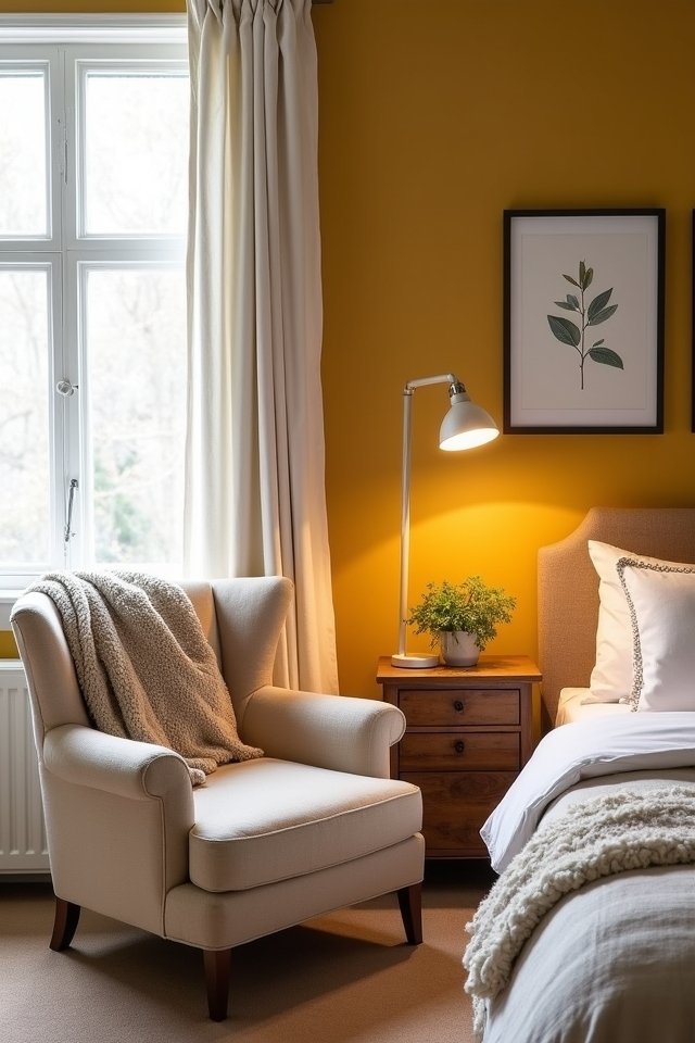 mustard yellow wall transformation