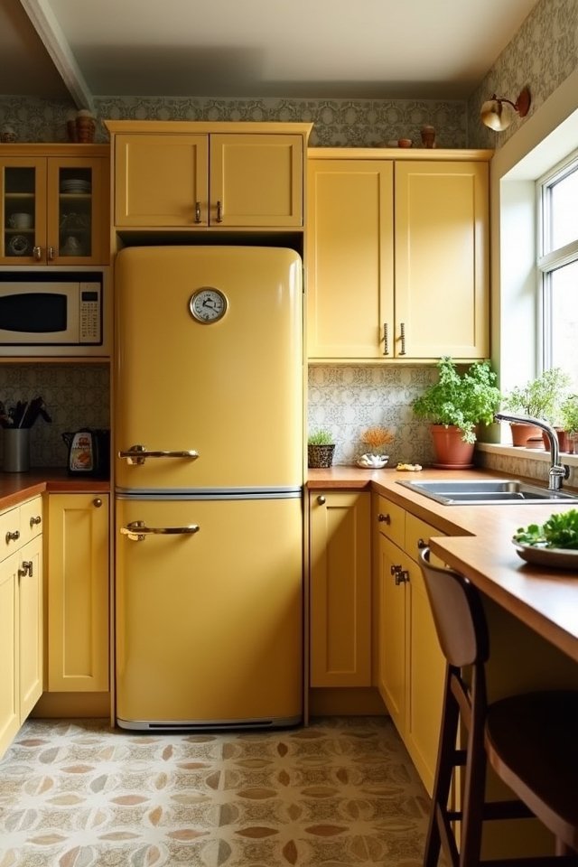 muted mustard retro charm