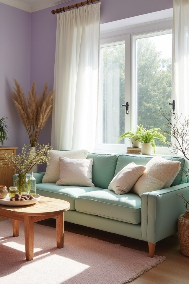 muted pastels create serenity