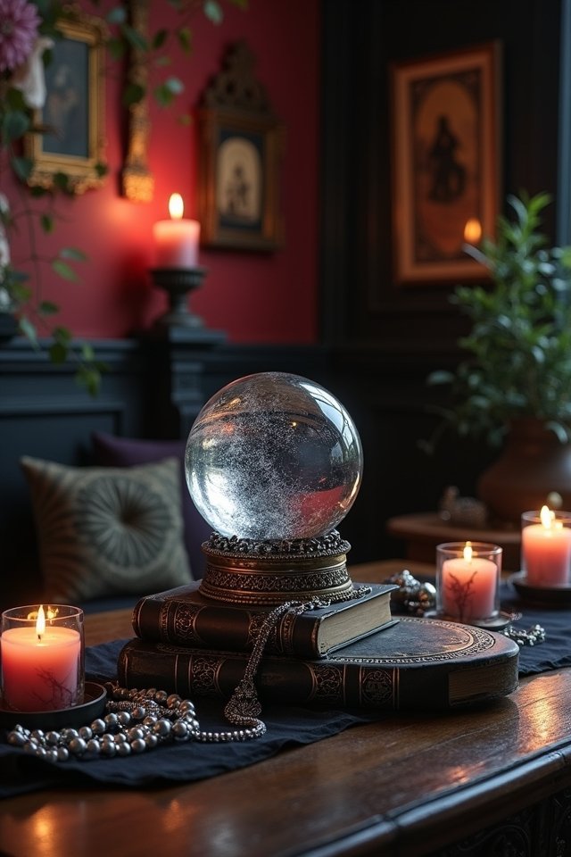 mystical crystal ball decor