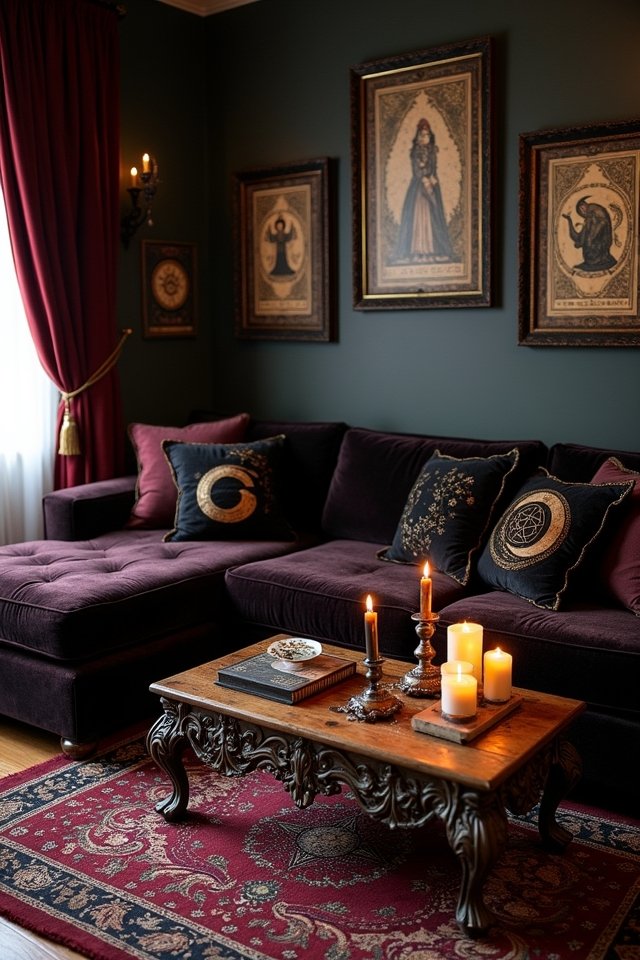 mystical decor with symbols