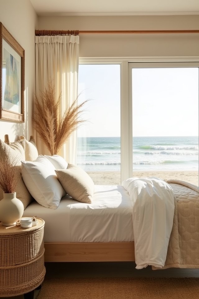 natural coastal bedroom textures