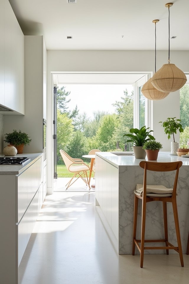 natural elements in kitchens