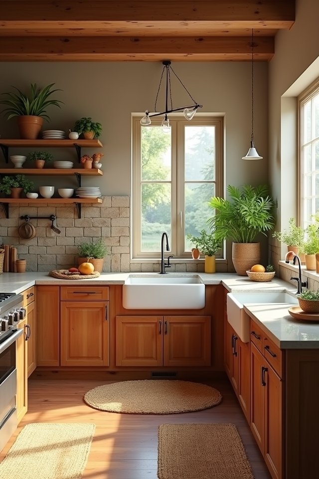 natural kitchen materials inspiration