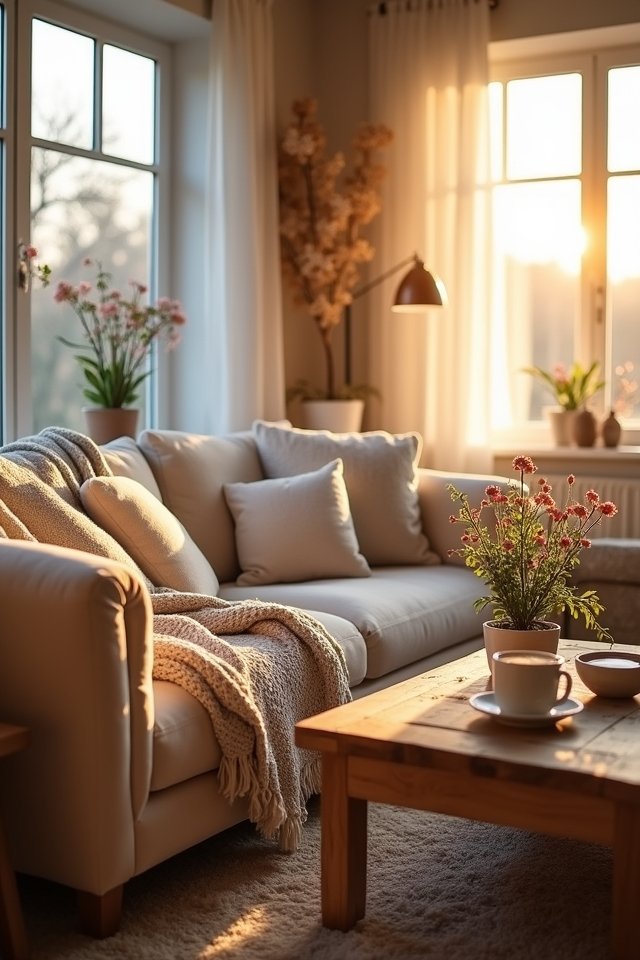 natural light enhances ambiance