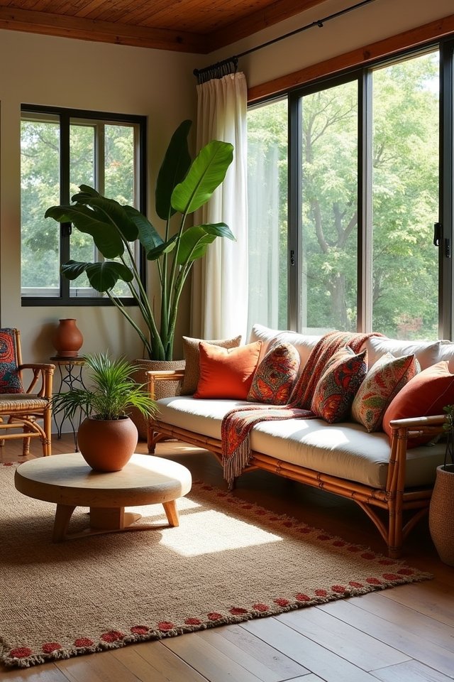 natural materials enhance decor