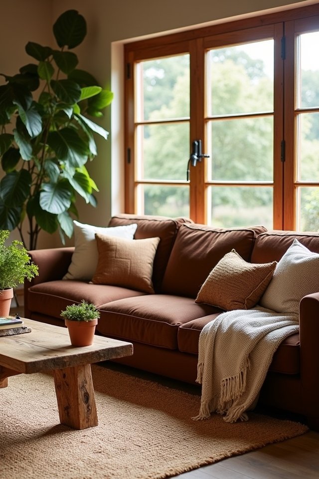 natural materials enhance decor