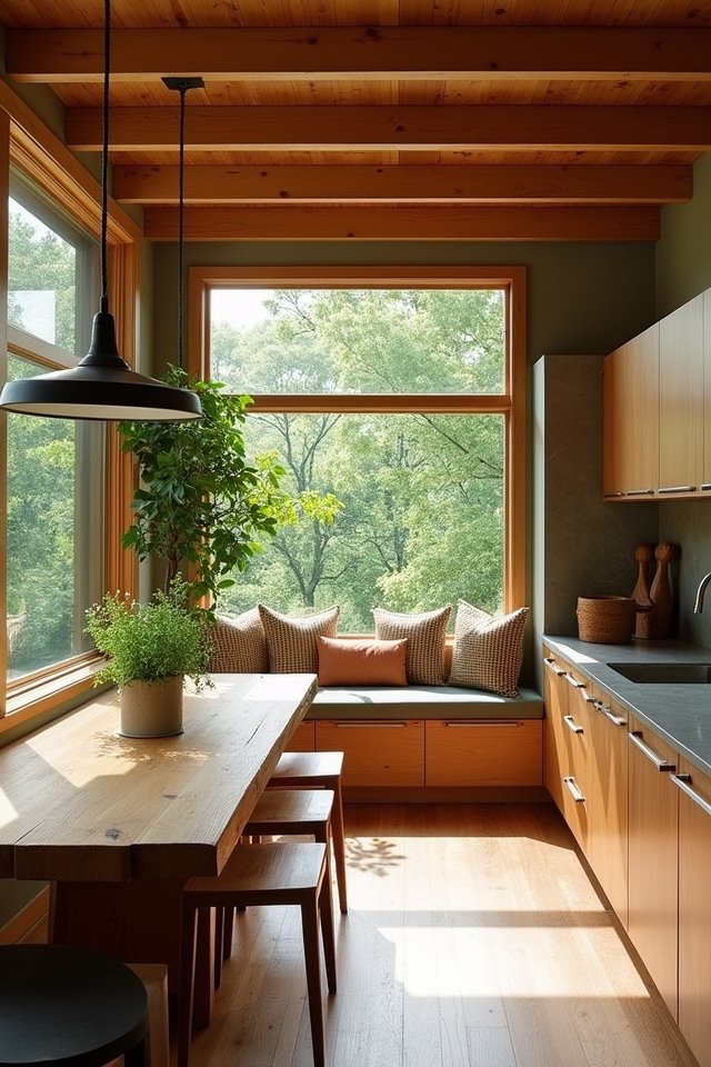 natural materials enhance kitchens