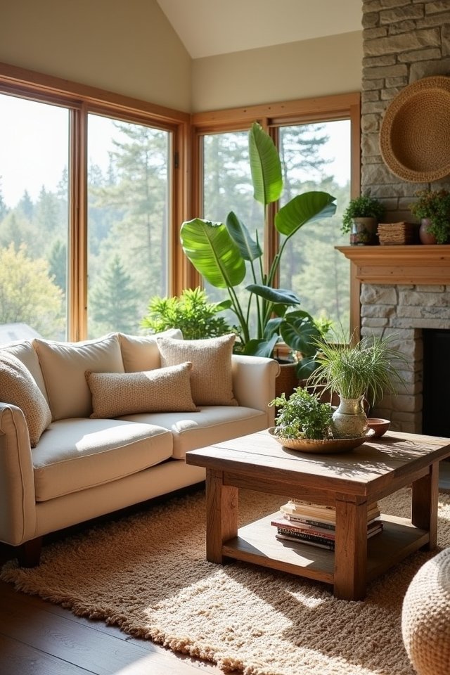 natural materials enhance warmth