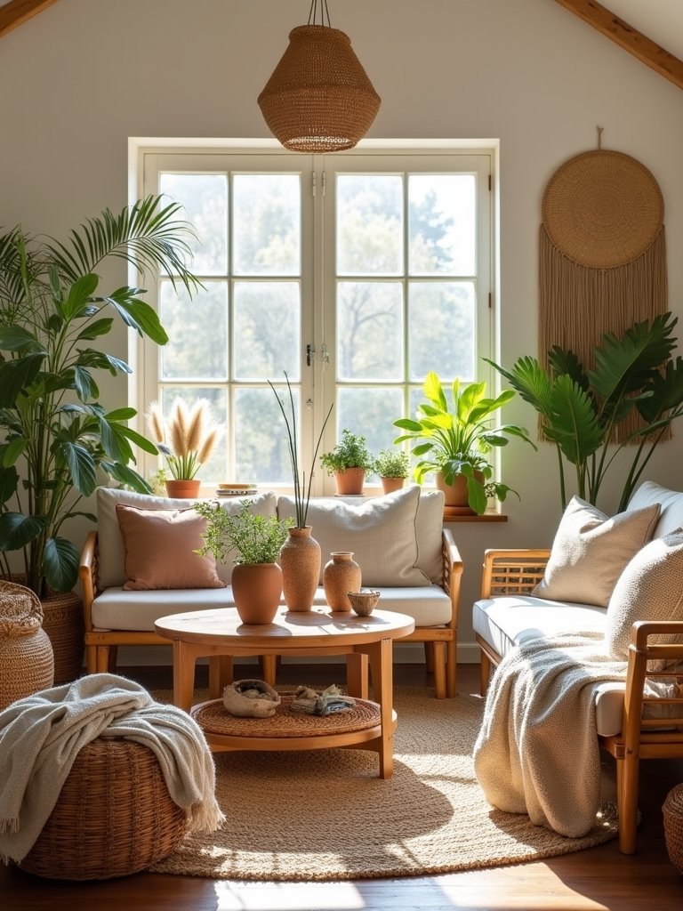 natural materials for boho