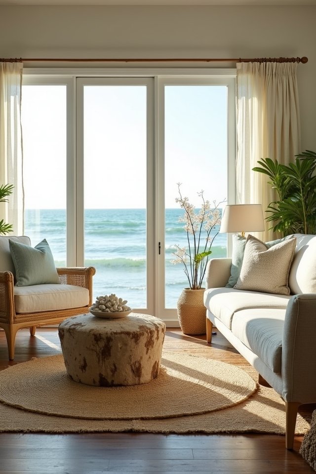 natural materials for coastal decor