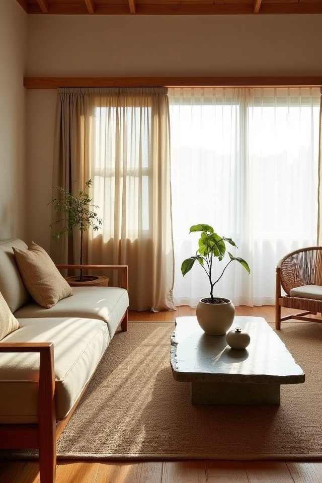 natural materials for tranquility