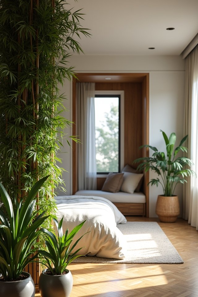 natural privacy with greenery