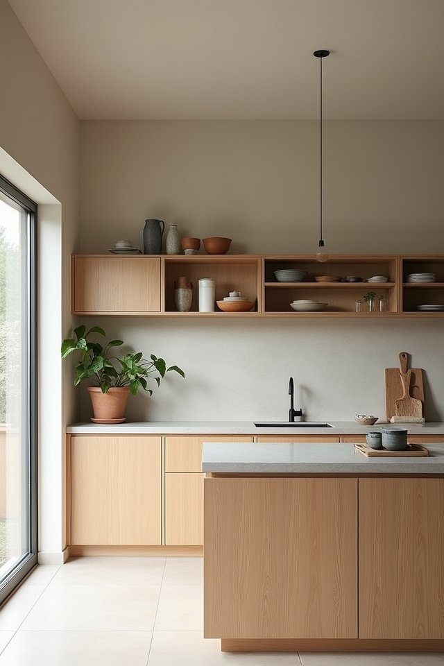 natural serenity in kitchens