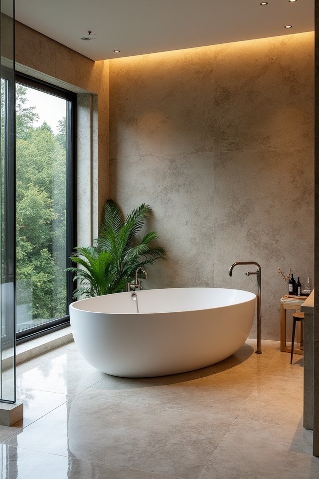 natural stone bathroom elegance