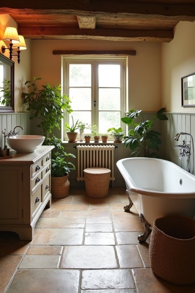 natural stone bathroom flooring
