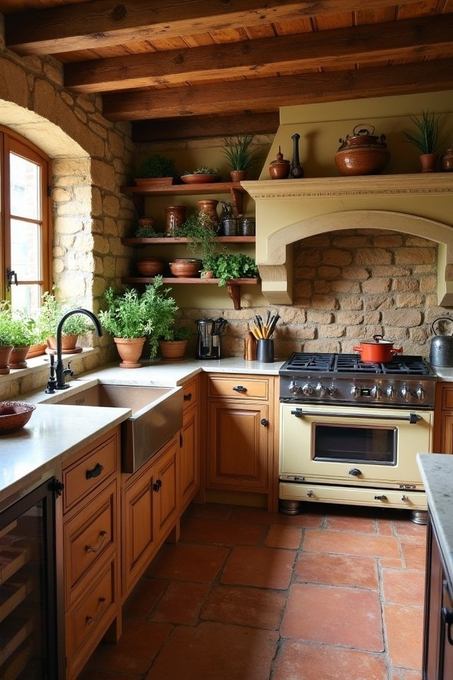 natural stone kitchen accents