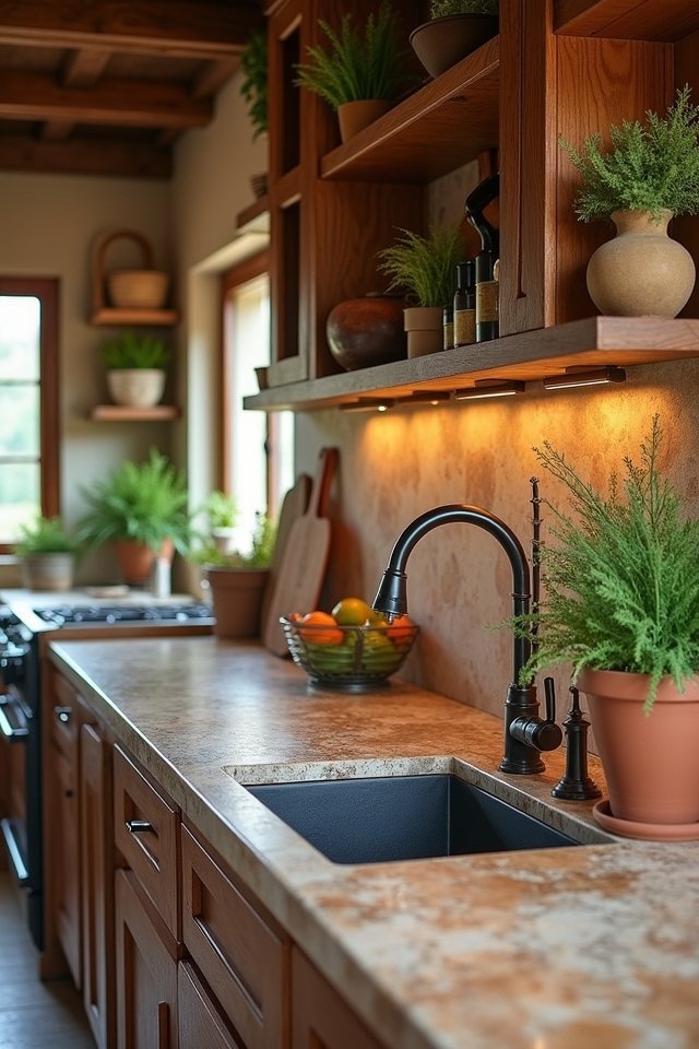 natural stone kitchen elegance
