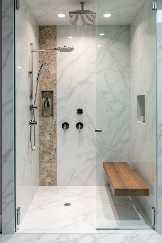 natural stone shower luxury