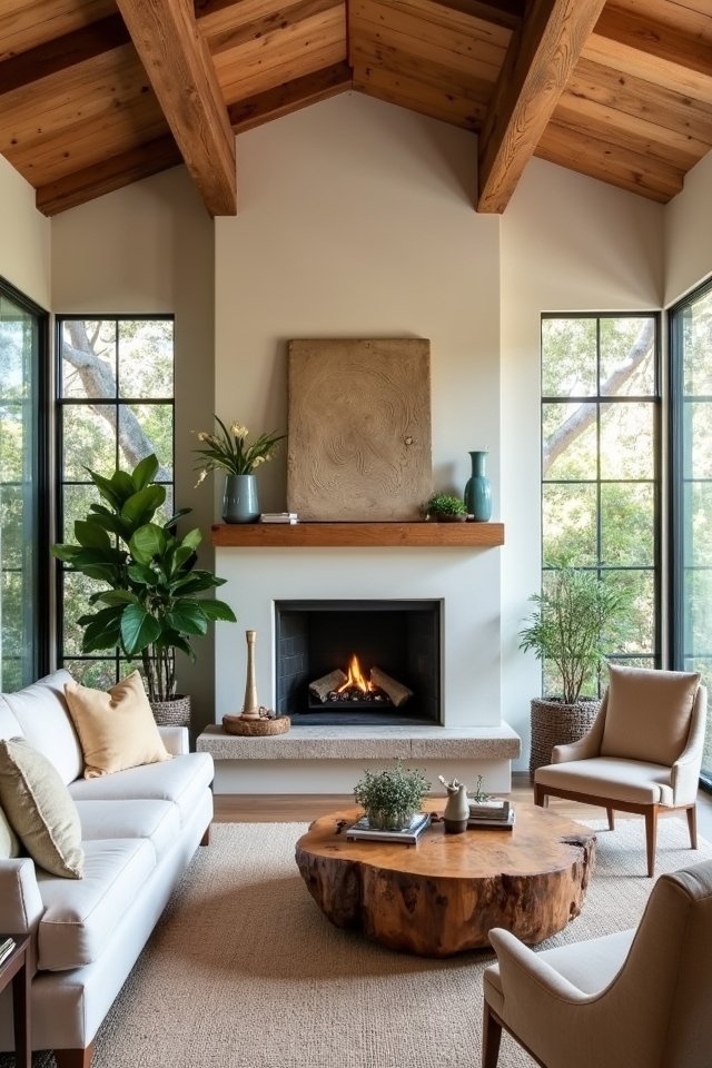 natural wood accents oasis