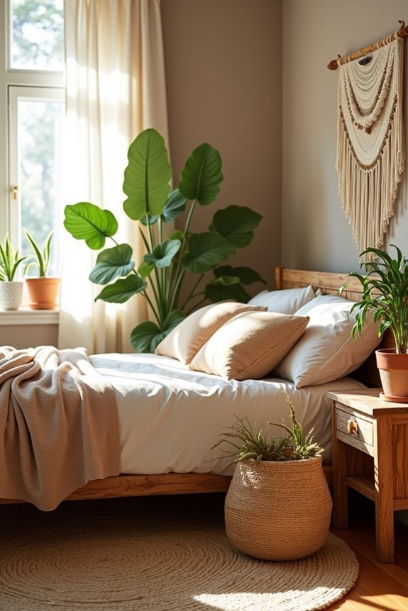natural wood boho elegance