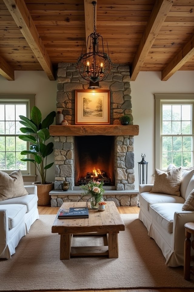natural wood cozy accents