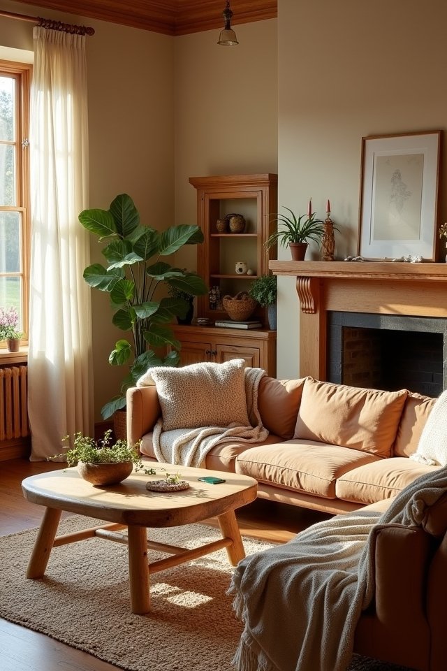 natural wood cozy decor