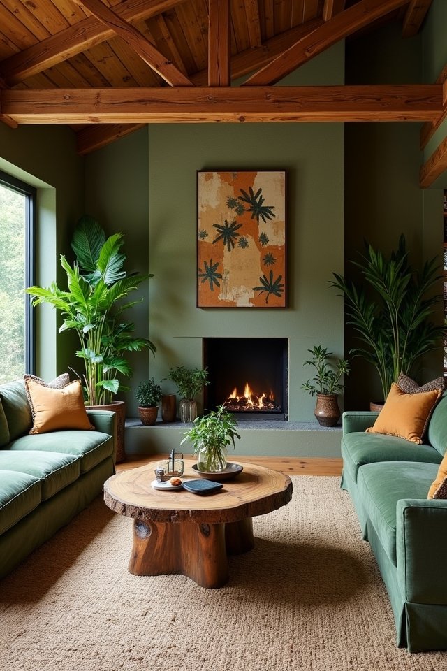 natural wood decor elements