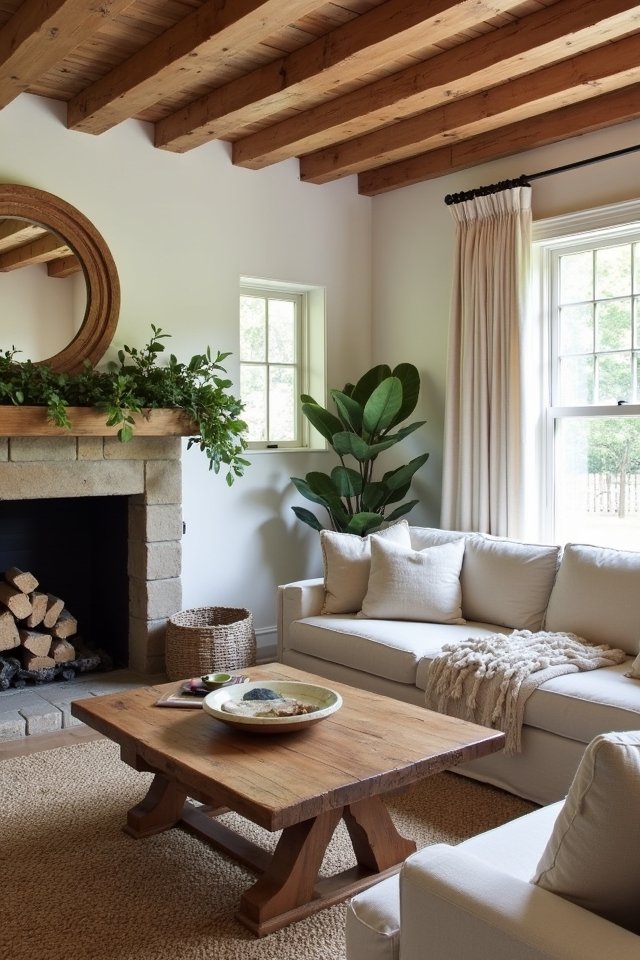 natural wood decor elements