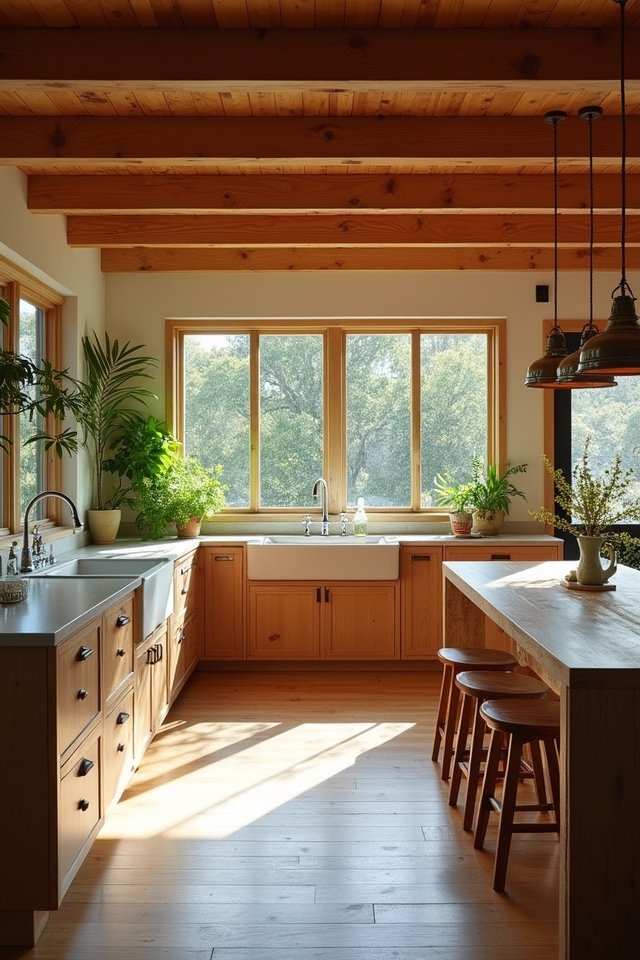 natural wood kitchen charm