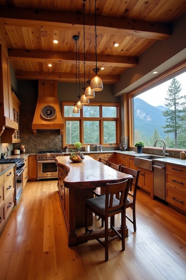 natural wood kitchen warmth