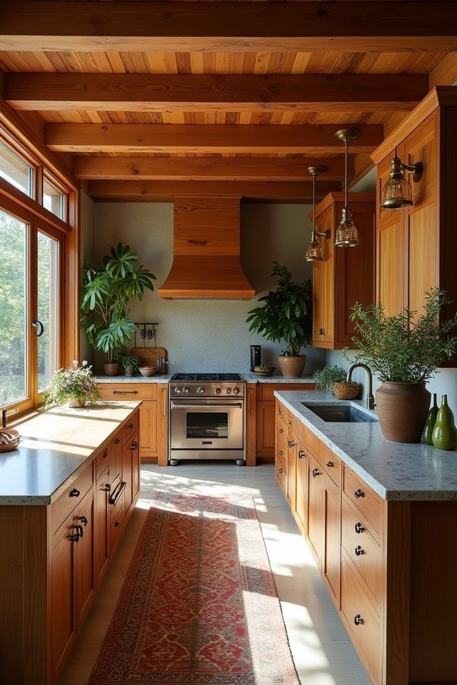 natural wood kitchen warmth
