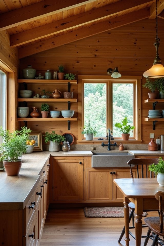 natural wood kitchen warmth