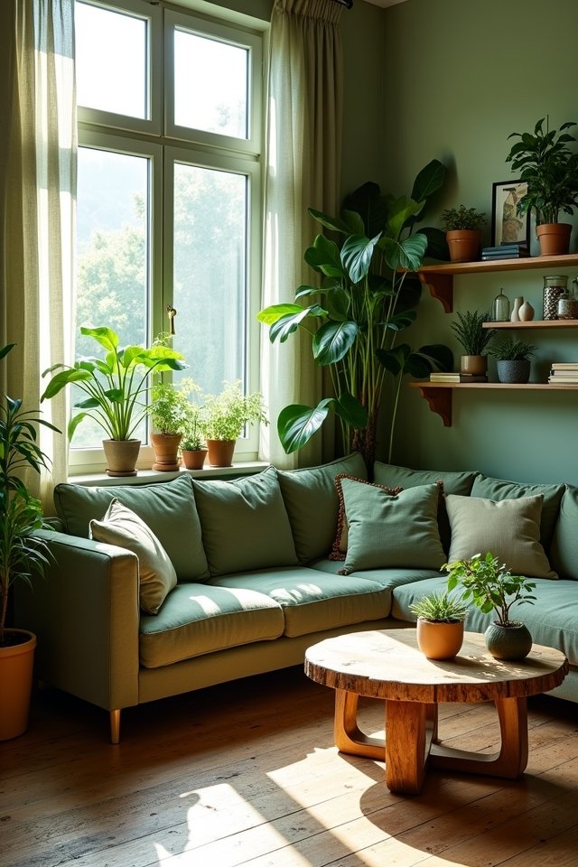 natural wood living accents