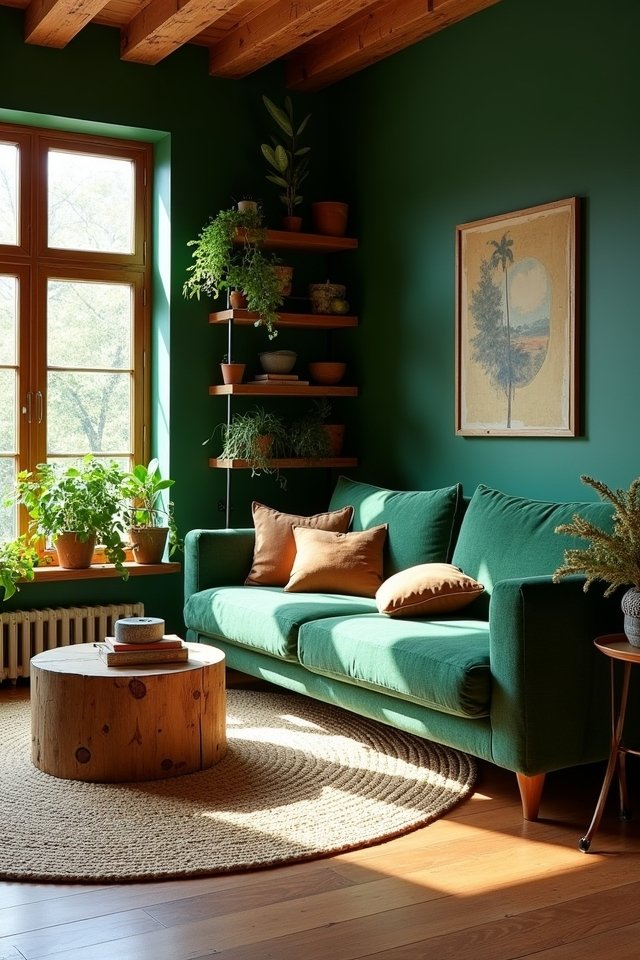natural wood living room