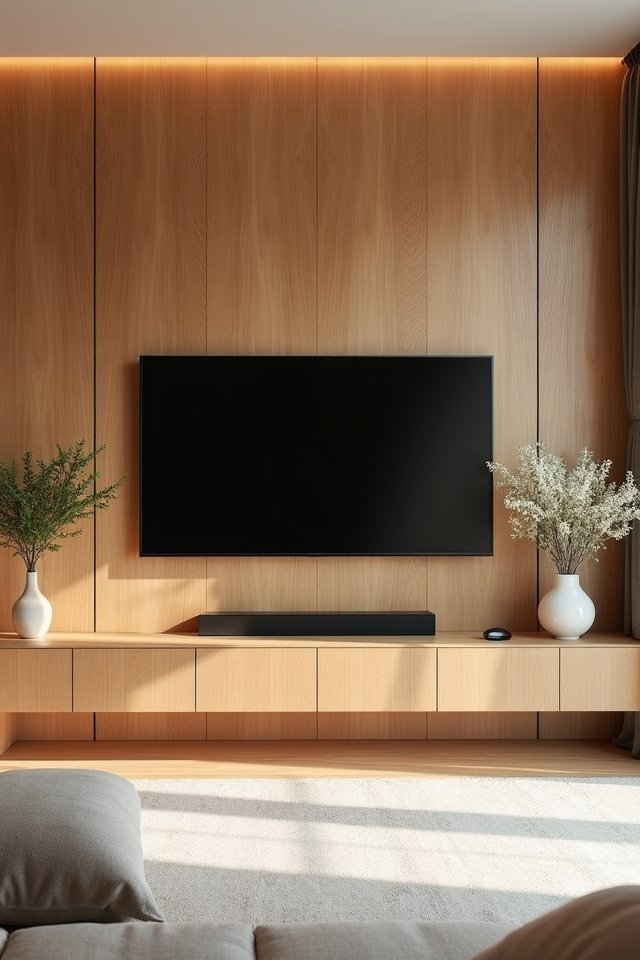 natural wood paneling elegance