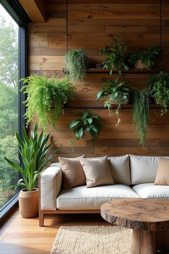 nature inspired accent wall ideas