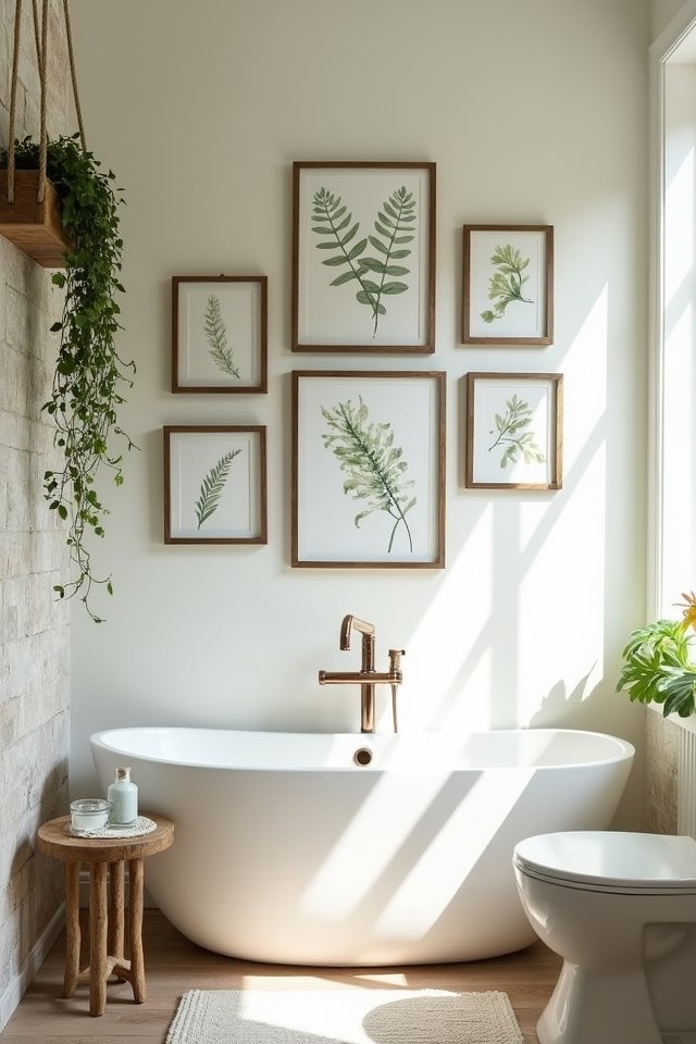 nature inspired bathroom decor