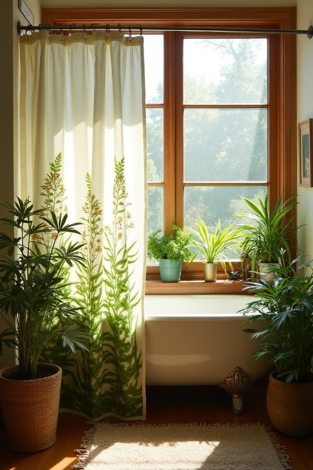 nature inspired bathroom oasis