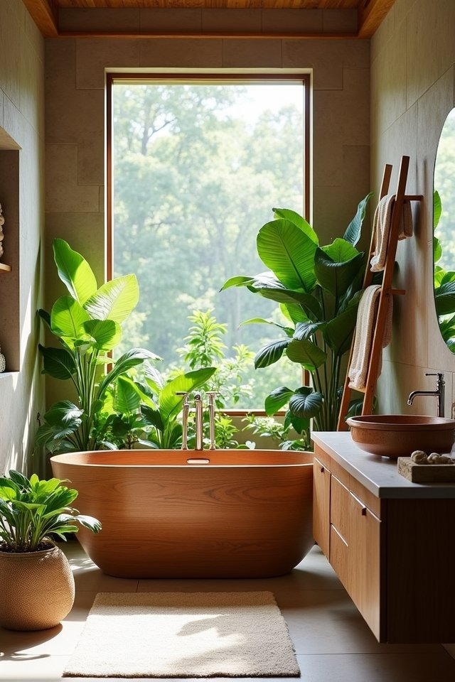 nature inspired bathroom retreat