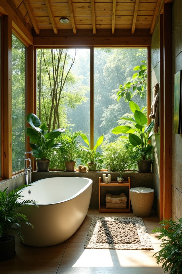 nature inspired bathroom retreat