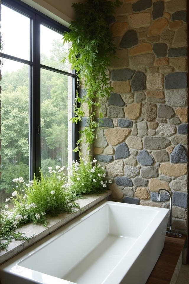 nature inspired bathroom transformation