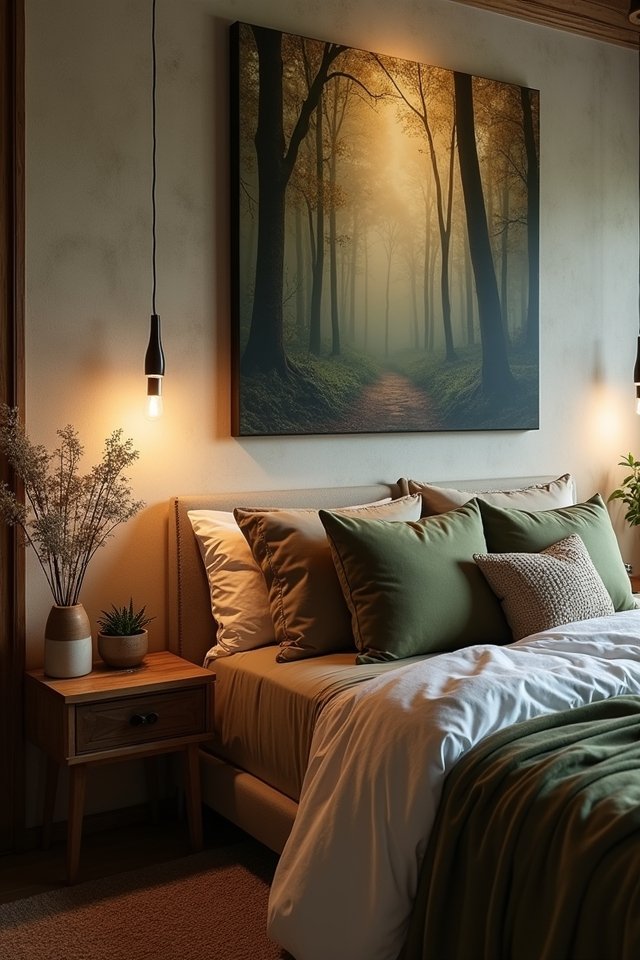 nature inspired bedroom art