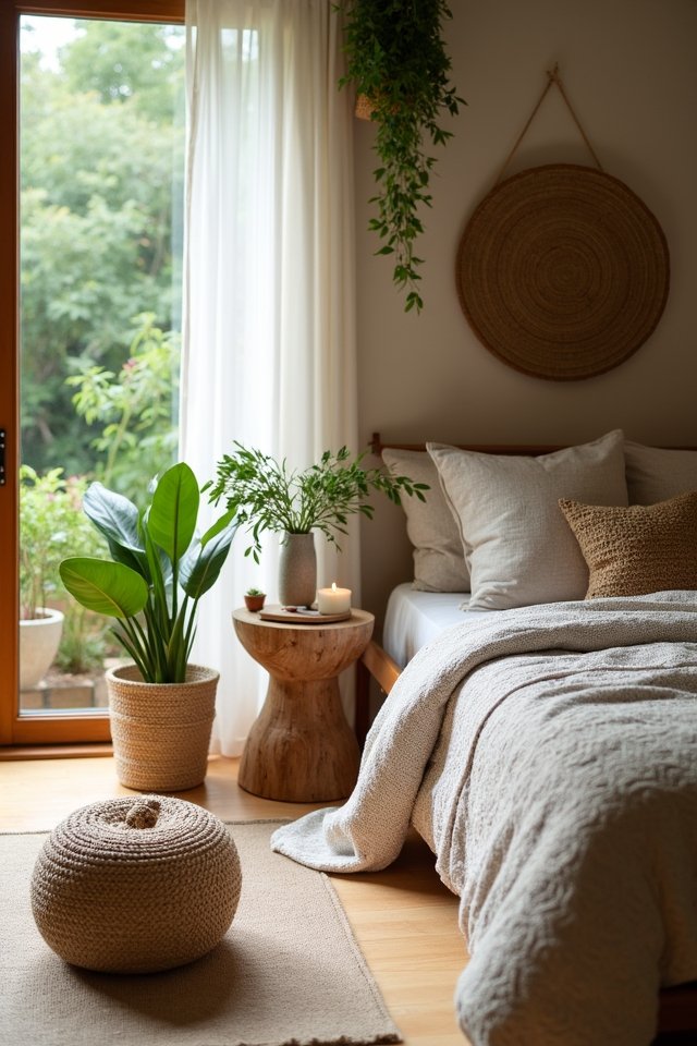 nature inspired bedroom decor ideas